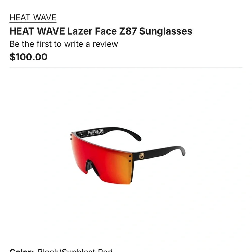 Mirrored Sunglasses - Red and Yellow